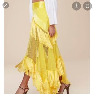 Diane Von Furstenberg yellow skirt